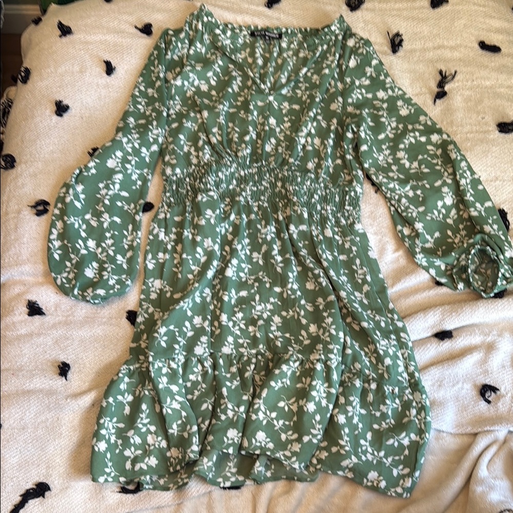 Floral Green Women's Top